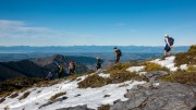 Descending (Walk up Mt Arthur July 2021)