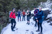 On a snowy track (Walk up Mt Arthur July 2021)