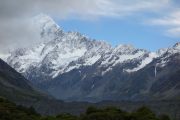 Mt Cook with some cloud (Mueller Hut Jan 2014)