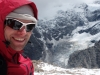 Cris on the ridge 2 (Mueller Hut Jan 2014)