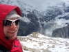 Cris on the ridge (Mueller Hut Jan 2014)