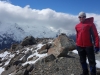 Cris on the ridge (Mueller Hut Jan 2014)