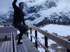 Simon goes crazy (Mueller Hut Jan 2014)