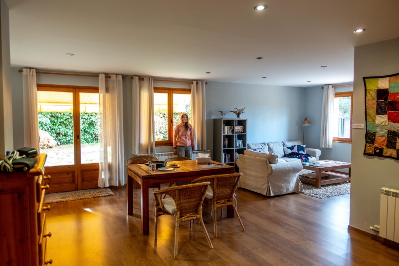 Ari at the apartment (Muntanyes de Prades Dec 2025)