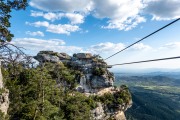 A long rope bridge (Muntanyes de Prades May 2022)