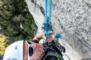 Abseiling off the tower (Muntanyes de Prades May 2022)