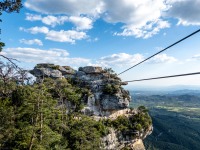 A long rope bridge (Muntanyes de Prades May 2022)