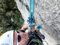Abseiling off the tower (Muntanyes de Prades May 2022)