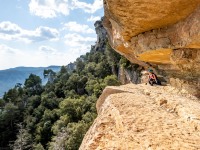 The terrace on Via Ferrada dels Patacons (Muntanyes de Prades May 2022)