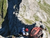 Climbing down (Nebelhorn Klettersteig, Germany)
