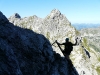 Cris climbing (Nebelhorn Klettersteig, Germany)