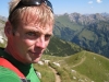 Cris on track (Nebelhorn Klettersteig, Germany)