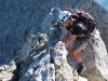 Peter climbing (Nebelhorn Klettersteig, Germany)