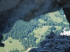 View through rocks 2 (Nebelhorn Klettersteig, Germany)