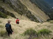 Descending from the pyramid (The Pyramid, Arthurs Pass)