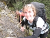 Frauke and Gina climbing (The Pyramid, Arthurs Pass)