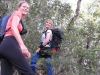 Frauke and Gina in bush climbing the pyramid (Arthurs Pass)