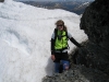 Gina and snow (Mt Technical, Lewis Pass)