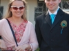 Katie and Cris outside church (Simon and Anita's Wedding)