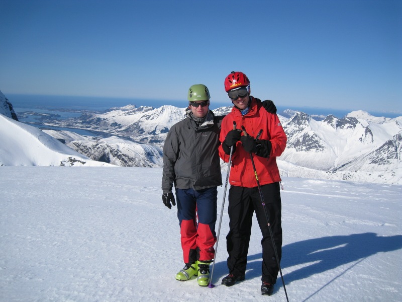Cris and Chris (Ski touring Glomfjord, Norway)