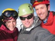 Em, Cris, and Chris (Ski touring Glomfjord, Norway)