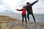 Emily and Chris lift off (Norway)
