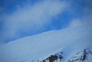 Emily and Chris on a mission (Ski touring Glomfjord, Norway)