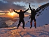 Cris and Chris jumping 2 (Ski touring Glomfjord, Norway)