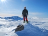 Cris on glacier (Ski touring Glomfjord, Norway)