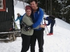 Emily and Chris hugging (Trondheim, Norway)