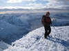 Emiy on a little peak (Ski touring Glomfjord, Norway)