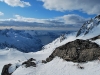 View from above the hut (Ski touring Glomfjord, Norway)