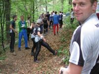 Cris at start line stage 4 (OO.cup, Slovenia)