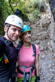 At the start of the via ferrada de la roca nareida (Pallerols June 2022)