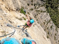 Looking down from near the top (Pallerols June 2022)