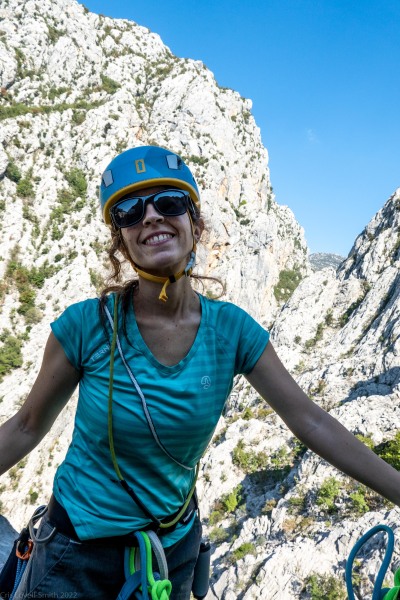 Ari smiling (Climbing Croatia Oct 2022)