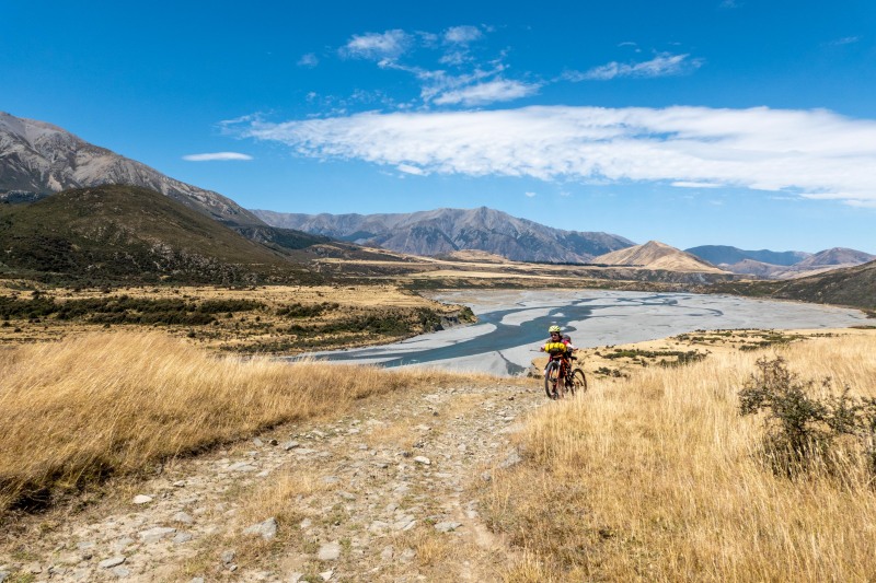 Bike packing or bike pushing (Bikepacking Poulter Jan 2024)