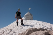 Cris at the summit of Triglav (Summer Holidays 2016)