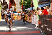Cris sprinting to the finish line (Arlberg Giro 2013)