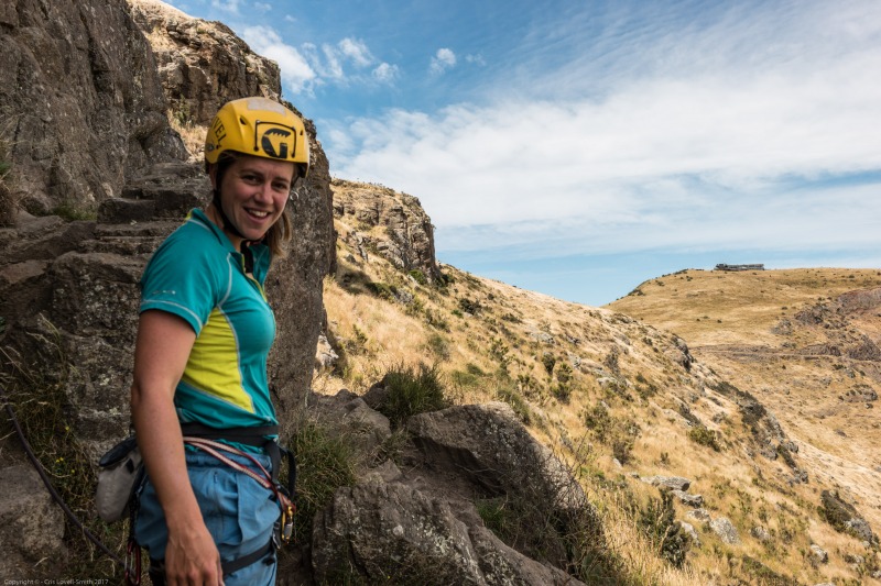 Emily at Cattle Stop (Cattle Stop Crag)