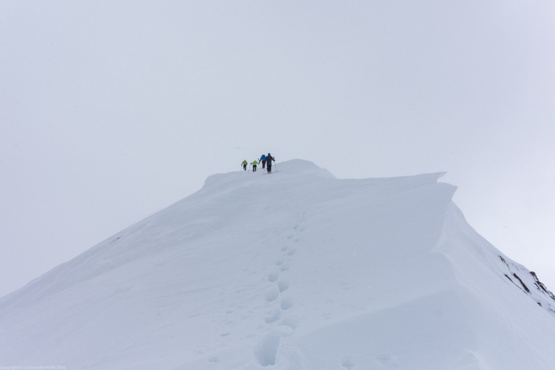 Heading towards the Similaun Summit (Ski touring Martin Busch Huette)