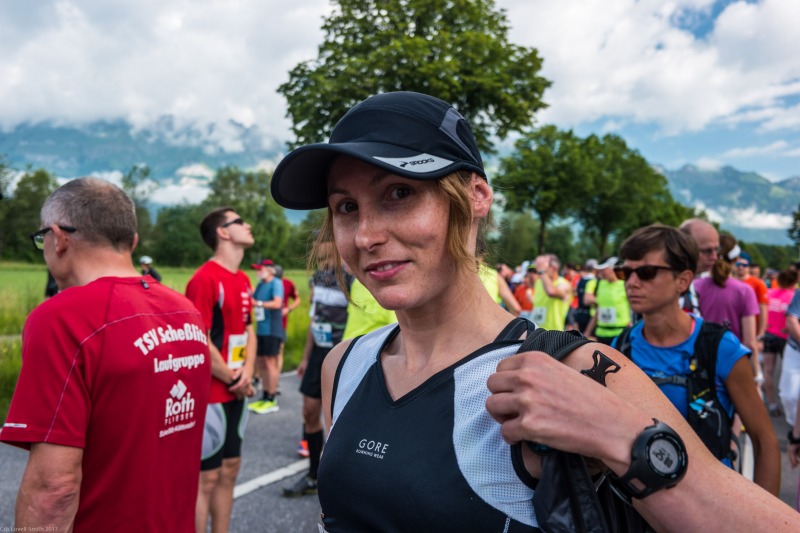 Leonie at the start (LGT Marathon)