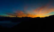 Nice sunset in the evening from the Solsteinhaus (Exploring Karwendel)