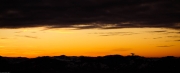 Nice sunset over the hills near Säntis (Ski touring Hochälpelehütte Dec 2013)