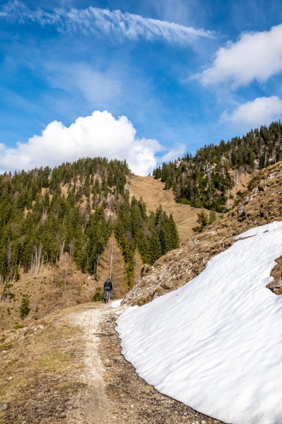 Path next to snow (Multisport weekend in Austria March 2024)