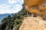 The terrace on Via Ferrada dels Patacons (Muntanyes de Prades May 2022)