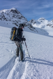 Time to descend (Ski touring Jamtalhuette)