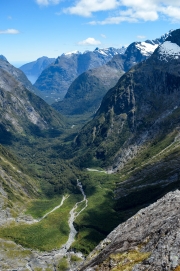 View down towards Milford Sound 3 (Gertrude Saddle Walk)