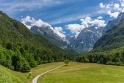 View from Log pod Mangartom towards Jalovec (Summer Holidays 2016)