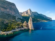 View of Pedra Lunga from the air (Holidays in Sardinia May 2023)